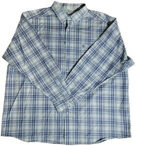 Ariat Mens Button Down Pro Series Blue Pink White Plaid Size 3XL